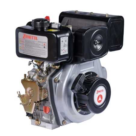 Motore completo diesel ZANETTI ZDM73L2V 246cc 3,3 kW albero orizzontale 19,05 mm