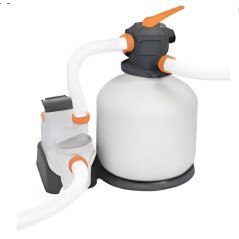 Flowclear AXEL Pool-Sandfilter mit einer Durchflussrate von 11.355 l/h und integriertem Timer. | NewgardenParts.com