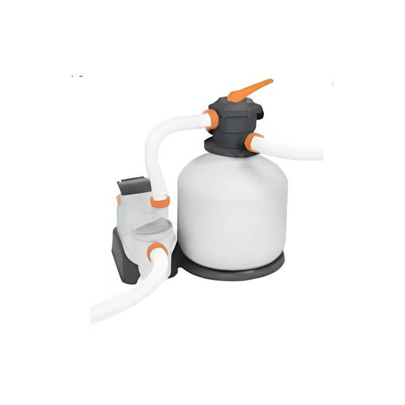 Flowclear AXEL Pool-Sandfilter mit einer Durchflussrate von 11.355 l/h und integriertem Timer.