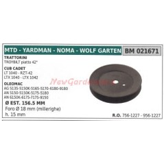 Puleggia per trattorino rasaerba tagliaerba troybilt piatto da 42' MTD 021671 | NewgardenParts.com