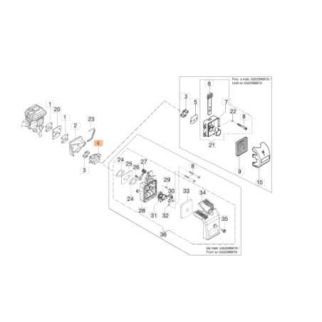 Carburateur WT-936D modèles BV270 ORIGINAL EMAK 2318816BR | NewgardenParts.com