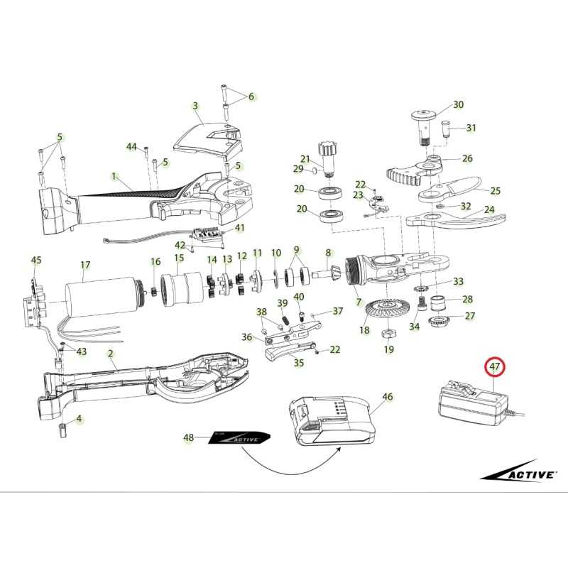 ORIGINAL ACTIVE Batterieladegerät Schere Modell tigercut 35 025974