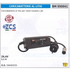 Lithium battery charger for robot L30 ZUCCHETTI 29.4 V 2.1 A 050041 | NewgardenParts.com