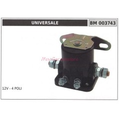 Relé solenoide marca universal 12v - 4 polos 003743 | NewgardenParts.com