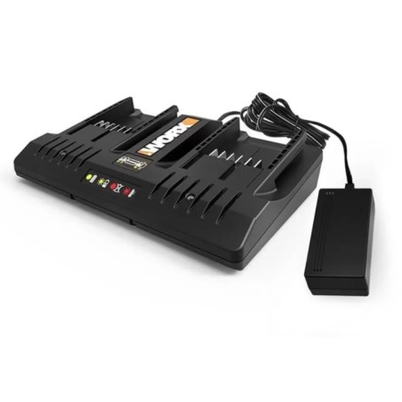 Caricabatterie DUAL PORT WORX WA3772 per batteria al litio 20V 3 - 5 h