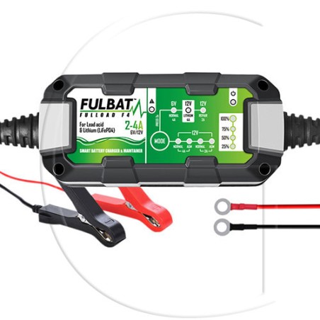 Caricabatterie FULLOAD F4 Charger 2 4A trattorino rasaerba tagliaerba tosaerba | NewgardenParts.com