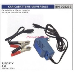 Chargeur universel 12 V pour tondeuses 2/6/12 V 6W 230vac 50Hz 005239