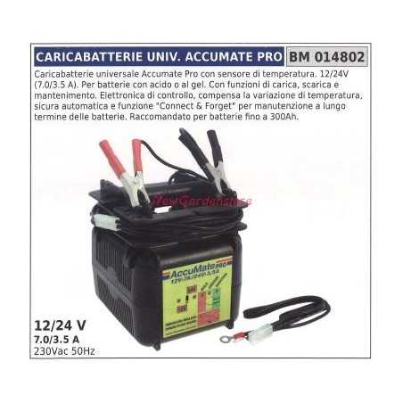 Chargeur universel ACCUMATE PRO avec sonde de température 12/24V 014802 | NewgardenParts.com