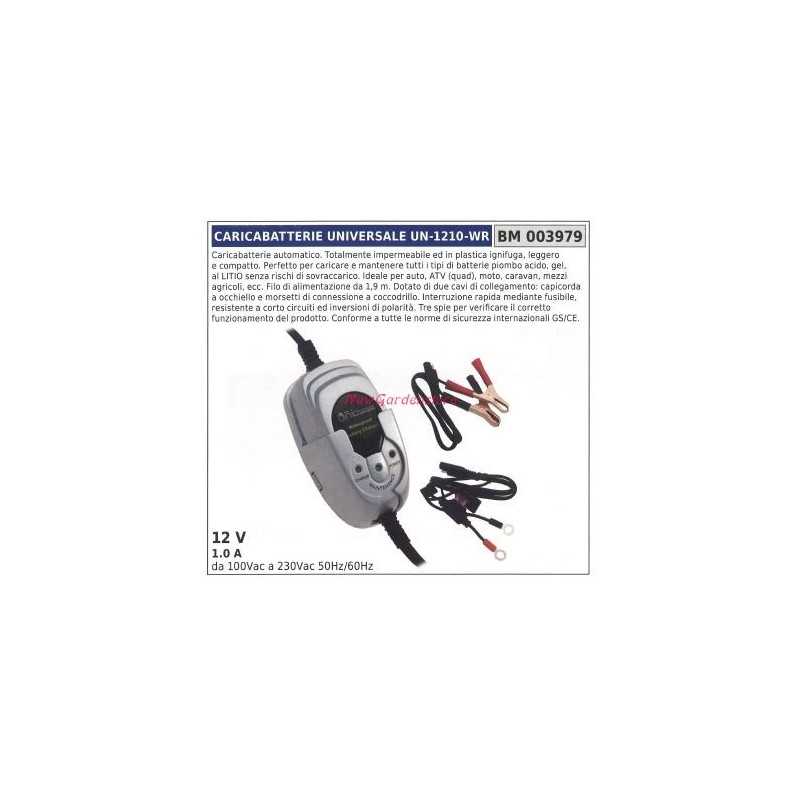 Chargeur universel un-1210-wr 12v 1.0 a 100Vac à 230Vac 50760hz 003979