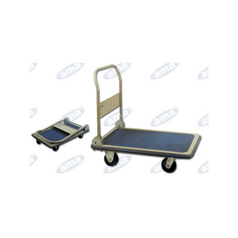 Chariot à plate-forme capacité 150 kg modèle pliant 480x734 mm - 31206