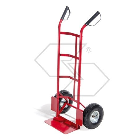 Carrello portatutto 110x42x42cm portata 150kg ruote pneumatiche manopole gomma | NewgardenParts.com