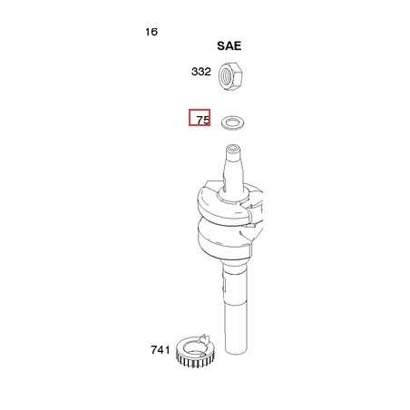 Schwungradunterlegscheibe original BRIGGS & STRATTON Rasenmähermotor 691736 | NewgardenParts.com