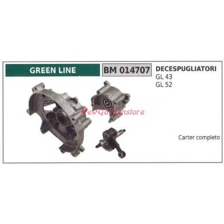 Crankcase GREEN LINE brushcutter GL 43 52 engine crankshaft 014707 | NewgardenParts.com