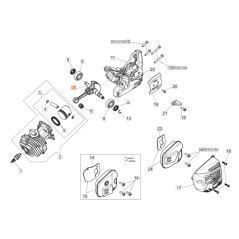 Albero motore ORIGINALE OLEOMAC per motosega GST 360 50270256R | NewgardenParts.com