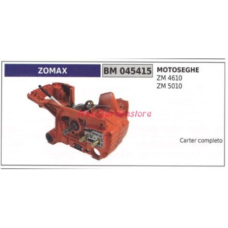 Carter Albero motore ZOMAX motosega ZM 4610 5010 045415 | NewgardenParts.com