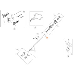 Albero motore ORIGINALE OLEOMAC per unita' motore BCH 250 D 61460086 | NewgardenParts.com