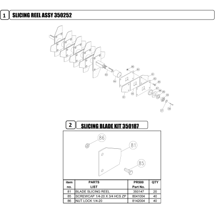 LAME À TRANCHER ORIGINALE BILLY GOAT WA AR350147 | NewgardenParts.com