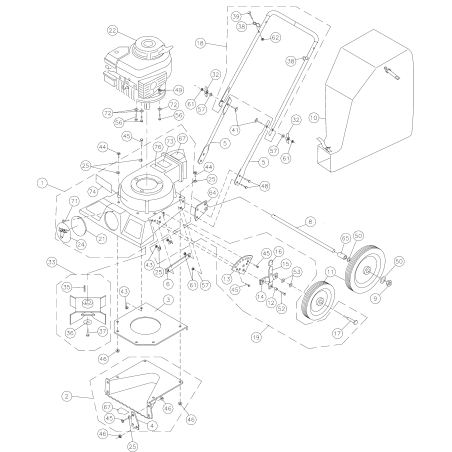 SCREWCAP 1/4-20 X 1 1/4" HCS ZP AR8041007 ORIGINALE BILLY GOAT | NewgardenParts.com