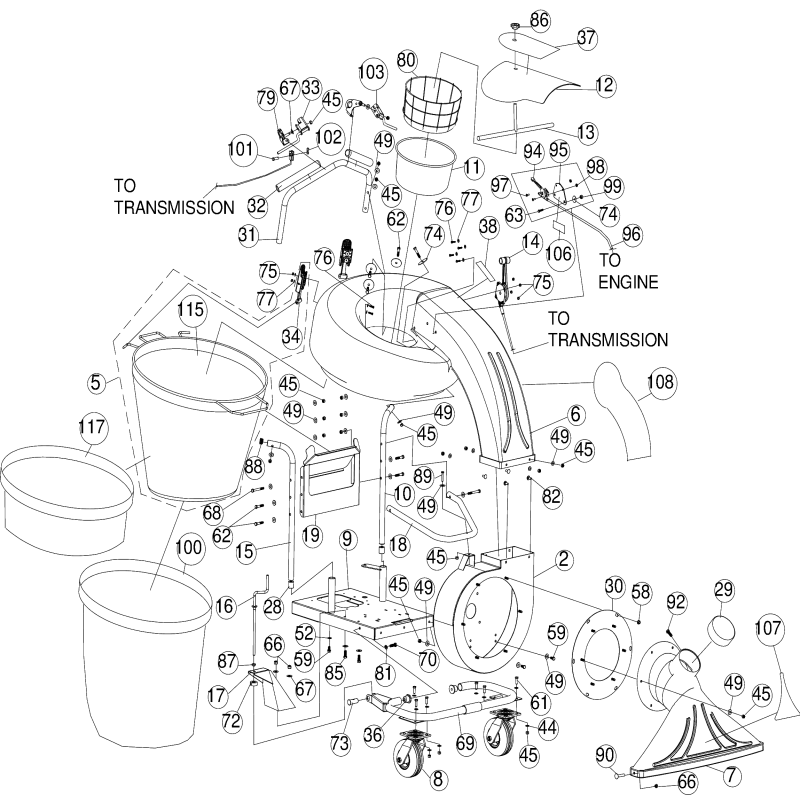 Schwarzer Staubschutzbeutel. × QV550HSP AR831282 ORIGINAL BILLY GOAT