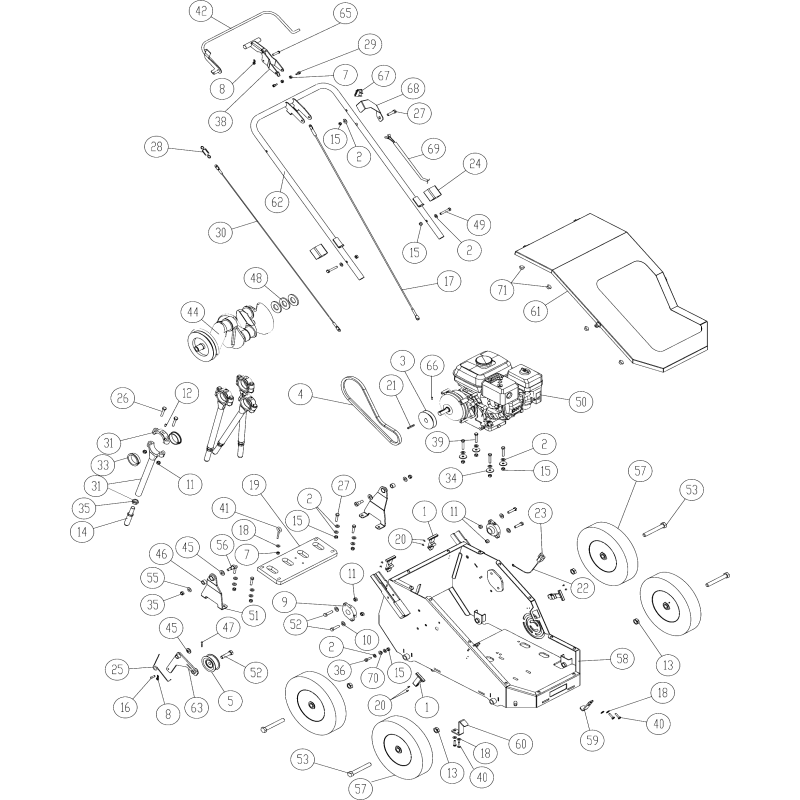 ORIGINAL BILLY GOAT 37" CLUTCH CABLE AR381168
