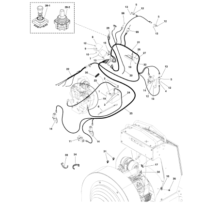 JOYSTICK ASSEMBLY, DEBRIS BLOWER AR5108766 ORIGINAL BILLY GOAT | NewgardenParts.com