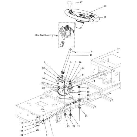 Pignon complet / inclinaison AR80094244 ORIGINAL BILLY GOAT | NewgardenParts.com