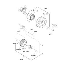 CONJUNTO DE NEUMÁTICOS, 11 X 6-5, NEGRO, KENDA LR5109054 ORIGINAL FERRIS | NewgardenParts.com