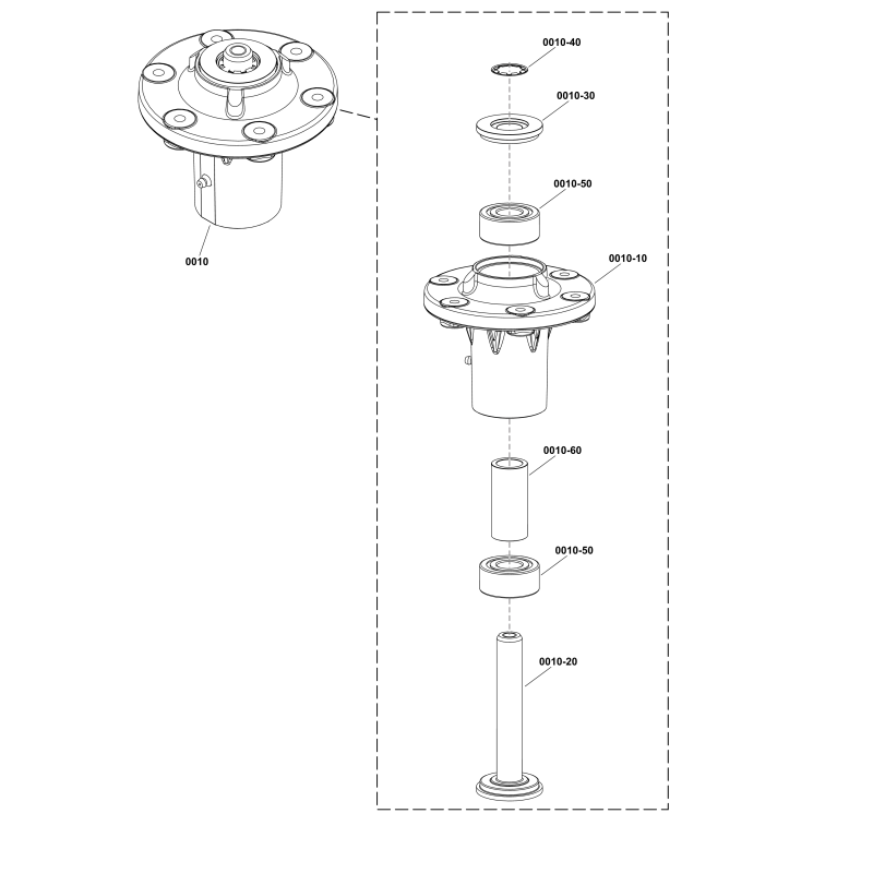ORIGINAL FERRIS SPINDELWELLE LR1760276YP