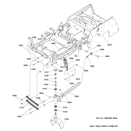 BOLT, 3/8-16 X 2-1/4" GD5 CZ LR5025013X18 GENUINE FERRIS | NewgardenParts.com