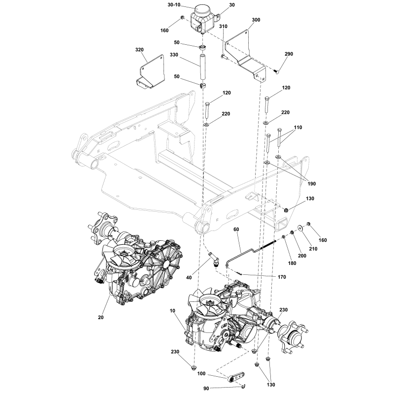 TRANSAXLE LR84008005 ORIGINALE FERRIS