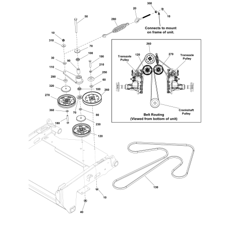 Spannrolle LR5105101YP Original Ferris | NewgardenParts.com