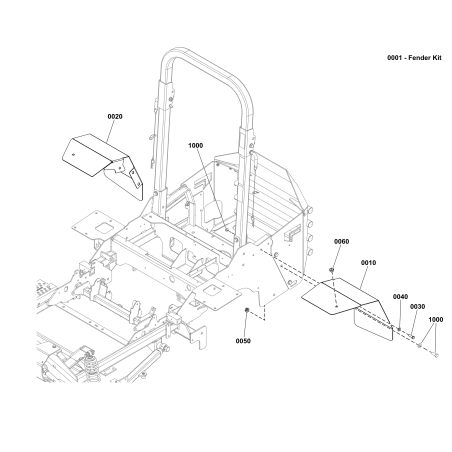 Kit de garde-boue Ferris EU authentique ISX3300CE LR5601372 | NewgardenParts.com