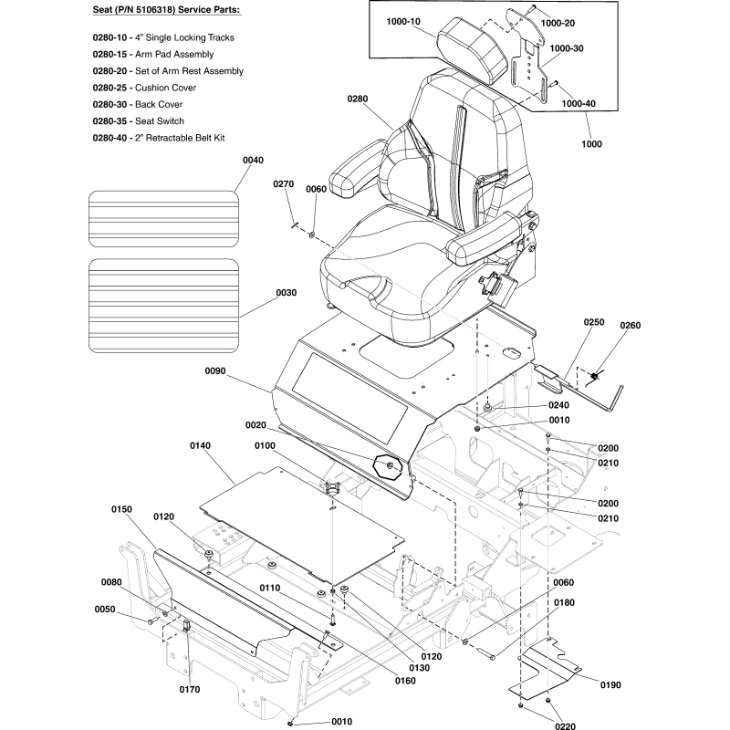 TORNILLO, 5/16-18X1, MA HD, NEGRO, CON PARCHE LR5025652 ORIGINAL FERRIS