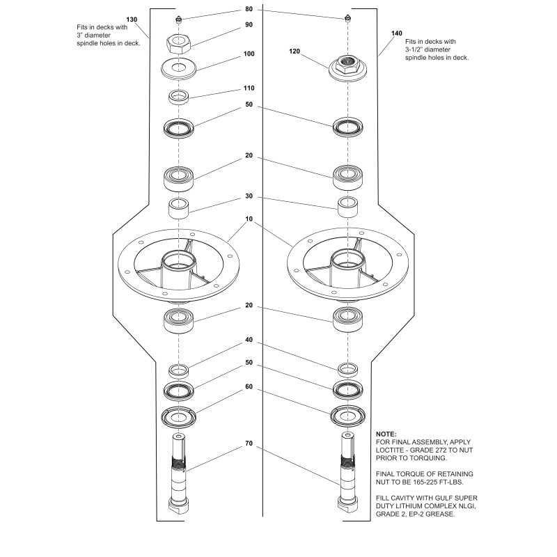 ORIGINAL FERRIS SPINDELBAUGRUPPE LR84007984