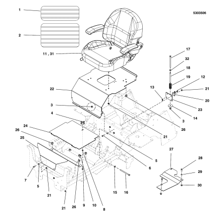 SEAT, CI3, SEAT'S INC. 2016 LR5104681 ORIGINALE FERRIS | NewgardenParts.com