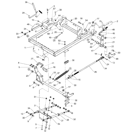 PERNO, FORCELLA, 1/2" X 1-1/2", YZP LR5025328X12 ORIGINALE FERRIS | NewgardenParts.com