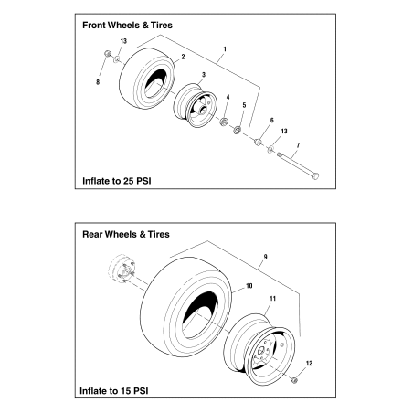 FELGE 13X5.00-6 PANNENFREI × SRS-Z2 IS1500 IS2000 LR5023280 ORIGINAL FERRIS | NewgardenParts.com