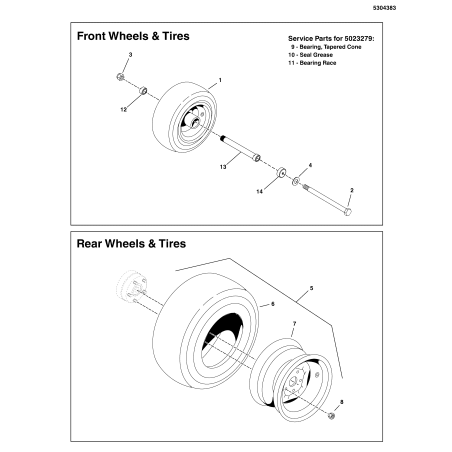ROUE 13X6.50-6 *** INFRAROUGE × CARLISLE RELIANCE LR5023279 ORIGINAL FERRIS | NewgardenParts.com
