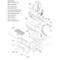SEDILE, SCHIENALE ALTO, SOSPENSIONE, INTERRUTTORE E CINTURE DI SICUREZZA LR5106325 ORIGINALE FERRIS