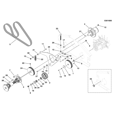DOUILLE - 0,628IDX0,751ODX0,400LG PWDR MTL LR1676148 ORIGINAL FERRIS | NewgardenParts.com