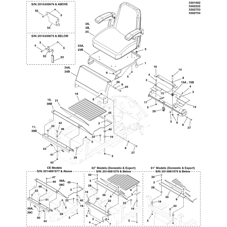Niedriger Beifahrersitz * . F800X LR5103004 ORIGINAL FERRIS | NewgardenParts.com