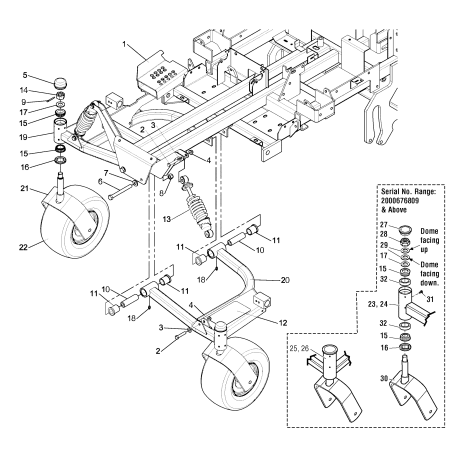 WELD, CASTER YOKE LR5045769B ORIGINAL FERRIS | NewgardenParts.com