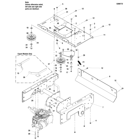 PULEGGIA, RULLO TENSIONATORE LR5021002 ORIGINALE FERRIS | NewgardenParts.com