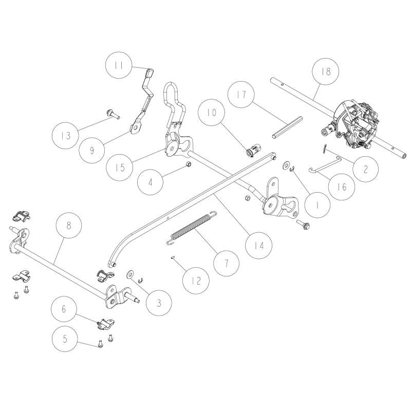 Crankshaft 145L (6 pos.) O0268-03500 ORIGINAL OREC