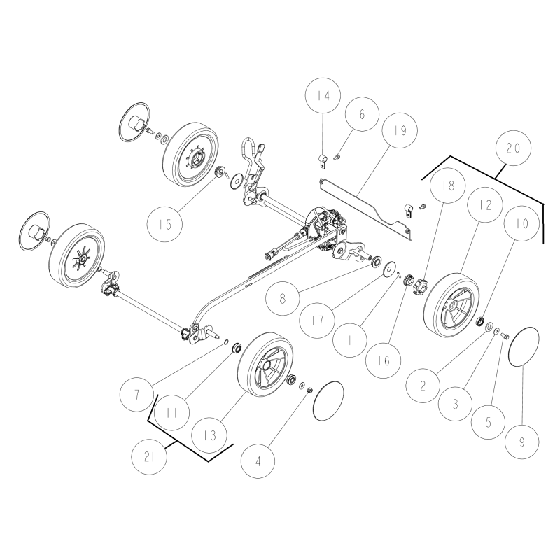 Roue avant O80-1022-407-00 ORIGINAL OREC