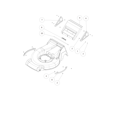 SIDE PROTECTION BODY (6 POS.) (GREY) O0268-6020H ORIGINAL OREC | NewgardenParts.com