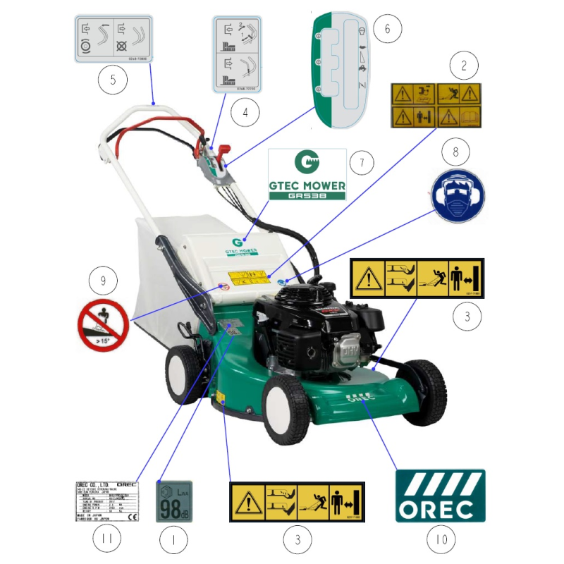 Label, Protective Devices O0270-71300 ORIGINAL OREC Label, Protective Devices O0270-71300 ORIGINAL OREC