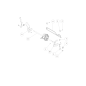 Rear wheel arm CMP (R) 537 (6 pos.) (Metallic grey) O0268-3480H ORIGINAL OREC