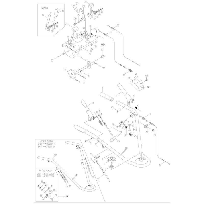 Leva acceleratore (K) O80-1020-261-00 ORIGINALE OREC