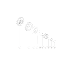 ORIGINAL OREC WHEEL HUB (WHITE) O80-1565-413-11 | NewgardenParts.com
